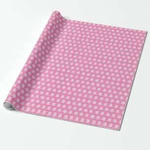Roze snowflake papier voor onmiddellijke verpakkin