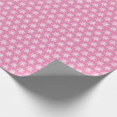 Roze snowflake papier voor onmiddellijke verpakkin (Hoek)