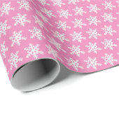 Roze snowflake papier voor onmiddellijke verpakkin (Rol Hoek)