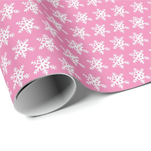 Roze snowflake papier voor onmiddellijke verpakkin (Rol Hoek)