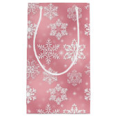 Roze Snowflake patroon kleine cadeautas (Voorkant)