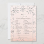 Roze Snowflake wat er op je telefoontoonspel staat Kaart (Voorkant)