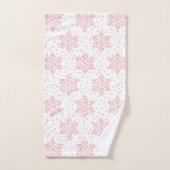 Roze Snowflakes Bad Handdoek (Handdoek)