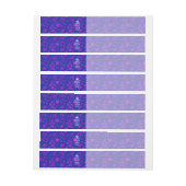 Roze Snowflakes BEWAREN KALK EN Uw Creatieve Tekst Omwikkelbaar Adreslabel (Vel)