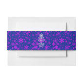 Roze Snowflakes BEWAREN KALK EN Uw Creatieve Tekst Uitnodigingen Wikkel (Voorkant Voorbeeld)