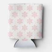 Roze Snowflakes Blikjeskoeler (Voorkant)