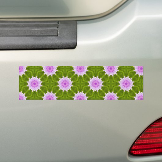 Roze Snowflakes Bumpersticker (Op auto)