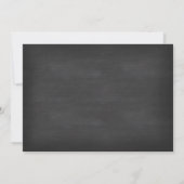 Roze Snowflakes Chalkboard Winter Onederland Kaart (Achterkant)