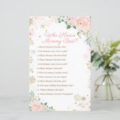 Roze Snowflakes Floral die mama het beste spel ken (Staand voorkant)