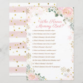 Roze Snowflakes Floral die mama het beste spel ken (Voorkant / Achterkant)