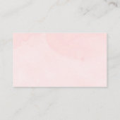 Roze Snowflakes Girl Baby shower Display Shower Informatiekaartje (Achterkant)