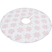 Roze Snowflakes Kerstboom Rok (Gekanteld)