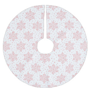 Roze Snowflakes Kerstboom Rok