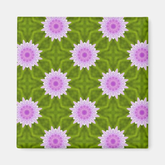 Roze Snowflakes Magneet (Voorkant)