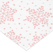 Roze Snowflakes Medium Tafelloper (Hoek)