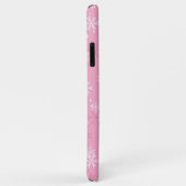 Roze Snowflakes Patroon Case-Mate iPhone Case (Achterkant/rechts)