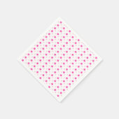 Roze Snowflakes Servet (Hoek)