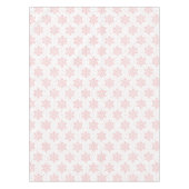 Roze Snowflakes Tablecloth Tafelkleed (Voorkant)