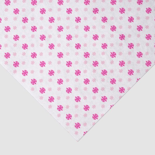 Roze Snowflakes Tissuepapier (Detail)