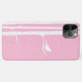 Roze Snowy Birch Trees Case-Mate iPhone Case (Achterkant (horizontaal))