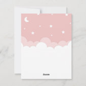Roze Snowy Warmth 'Koude Handen Warm Hart' Snowman Feestdagenkaart (Achterkant)