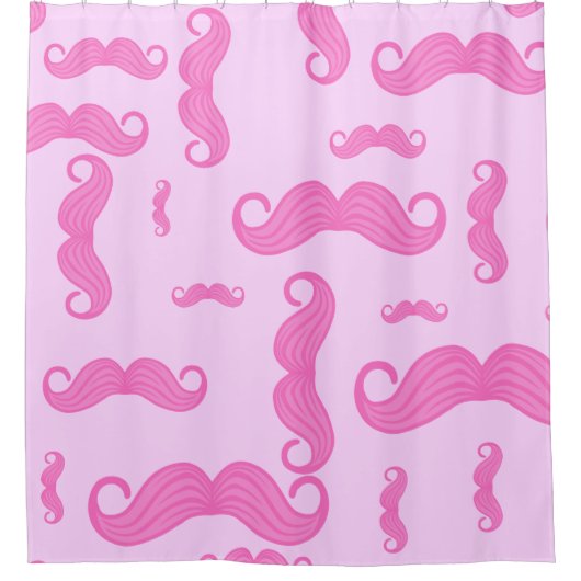 Roze Snuorpatroon Douchegordijn (Voorkant)