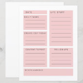 Roze sociale media-influencer per dag (Voorkant / Achterkant)