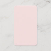 Roze sociale media QR-code visitekaartje (Achterkant)