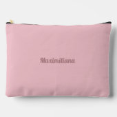 Roze - Solid Large Accessoire Pouch Etui (Voorkant)