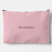 Roze - Solid Large Accessoire Pouch Etui (Achterkant)