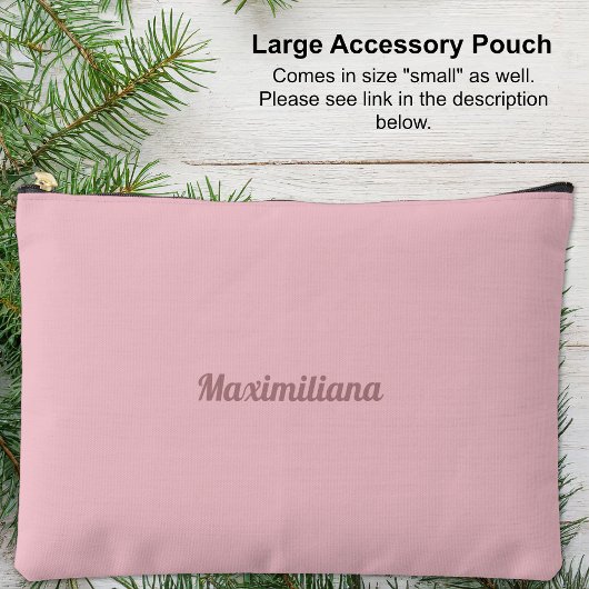 Roze - Solid Large Accessoire Pouch Etui