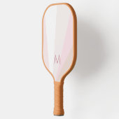 Roze Sorbet Mauve Tan Monogram Modern Gepersonalis Pickleball Paddle (Links)