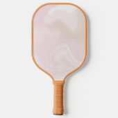 Roze Sorbet Mauve Tan Monogram Modern Gepersonalis Pickleball Paddle (Achterkant)