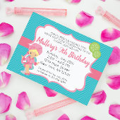 Roze Spa Birthday Invitation blonde Kaart
