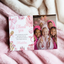 Roze Spa Feestje Meisje Verjaardag