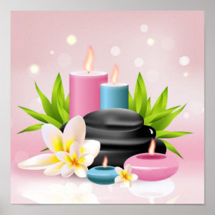 Roze spa poster