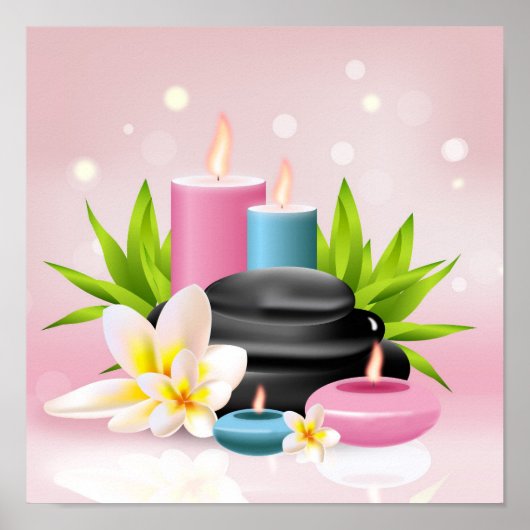 Roze spa poster (Voorkant)