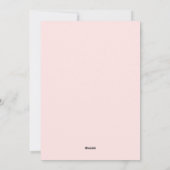 Roze Spaanse bruiloft uitnodigingen (Achterkant)