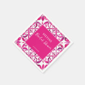 Roze Spaanse talavera Mexicaanse bruidsdouche Servet (Hoek)