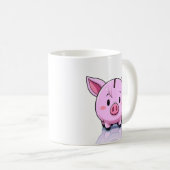 Roze spaarpot koffiemok (Voorkant rechts)