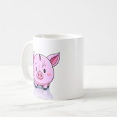 Roze spaarpot koffiemok (Voorkant links)