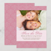 Roze sparen de Datum Sjabloon van de Weddenschap (Voorkant / Achterkant)