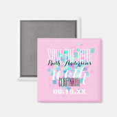 Roze sparen de datumCentennial Persoonlijke Magnet (Voorkant / Achterkant)