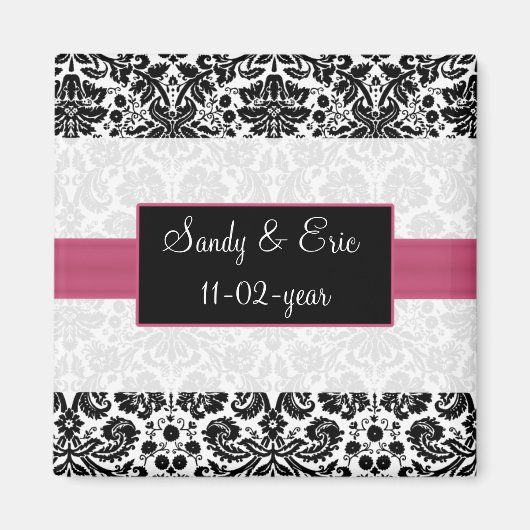 roze Sparen de datummagneet Magneet (Voorkant)