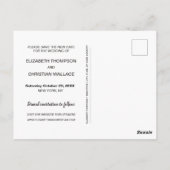 Roze sparen Onze nieuwe datum Foto Collage Weddens Briefkaart (Achterkant)