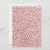 Roze Sparkle 21e verjaardag Uitnodigingen (Achterkant)