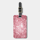 Roze Sparkle Bagagelabel (Voorkant verticaal)