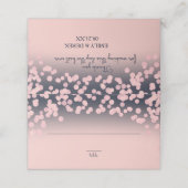 Roze Sparkle Bohek Plaatskaartje (Buitenkant ongevouwen)