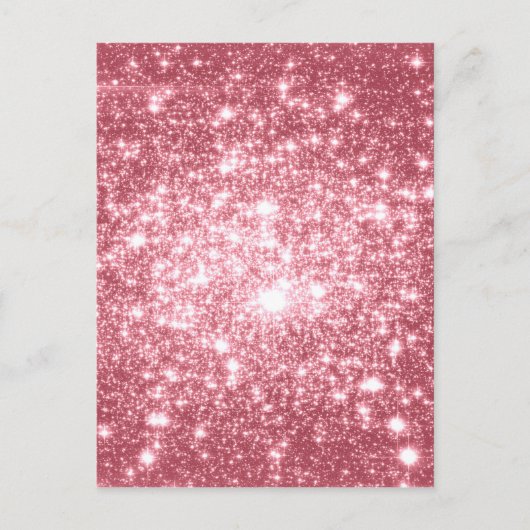 Roze Sparkle Briefkaart (Voorkant)