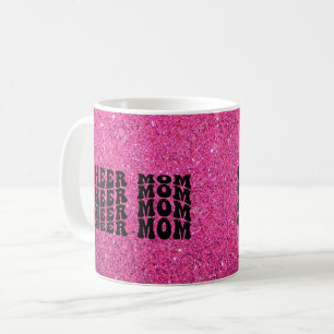 Roze Sparkle Cheer Mom Koffie Mok